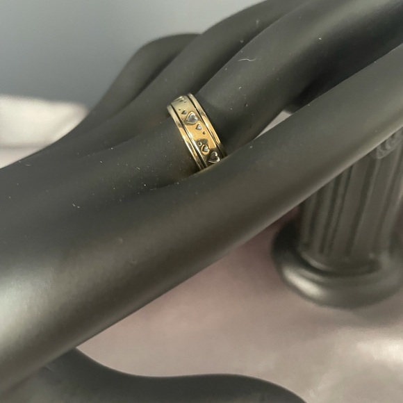 14k yellow gold over copper spinner ring - Picture 2 of 7